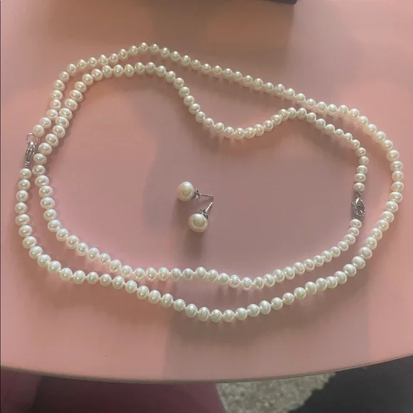 Honora Cream Pearl Necklace set - Picture 3 of 3